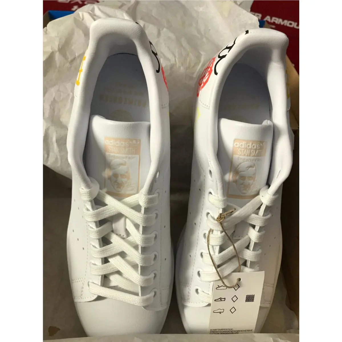 Adidas shoes - STAN SMITH - STAN SMITH - FX5679 - WHITE/MULTICOLOR 37