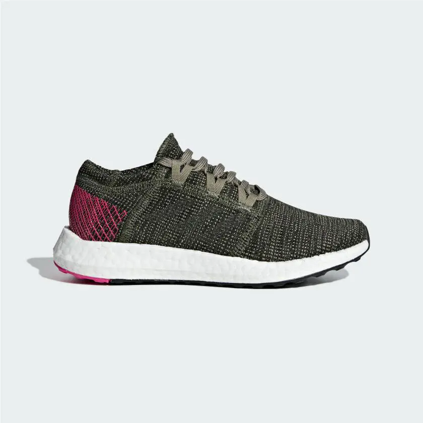 Adidas shoes - adidas PureBoost Go - PureBoost - B42327 - Base Green / Steel / Shock Pink 5