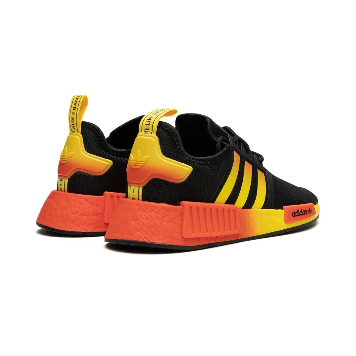 Adidas shoes - adidas NMD R1 - NMD - FZ5877 - Black/Orange/Yellow/Gradient 3