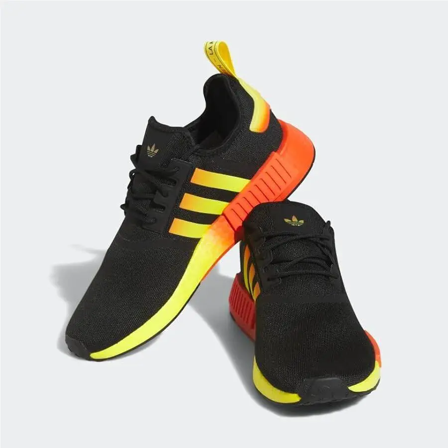 Adidas shoes - adidas NMD R1 - NMD - FZ5877 - Black/Orange/Yellow/Gradient 0