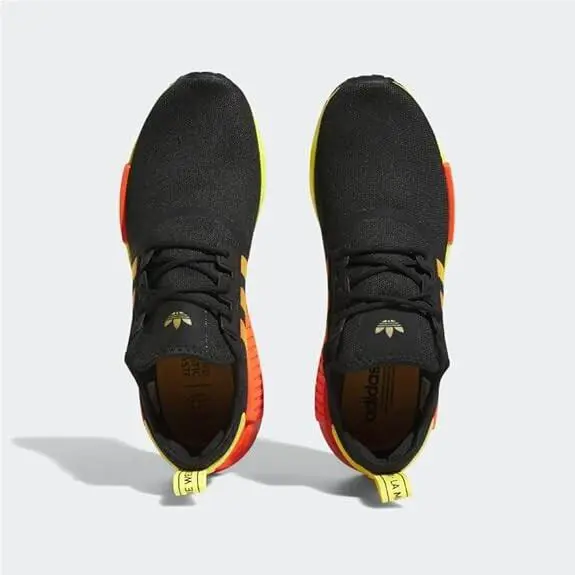Adidas shoes - adidas NMD R1 - NMD - FZ5877 - Black/Orange/Yellow/Gradient 8