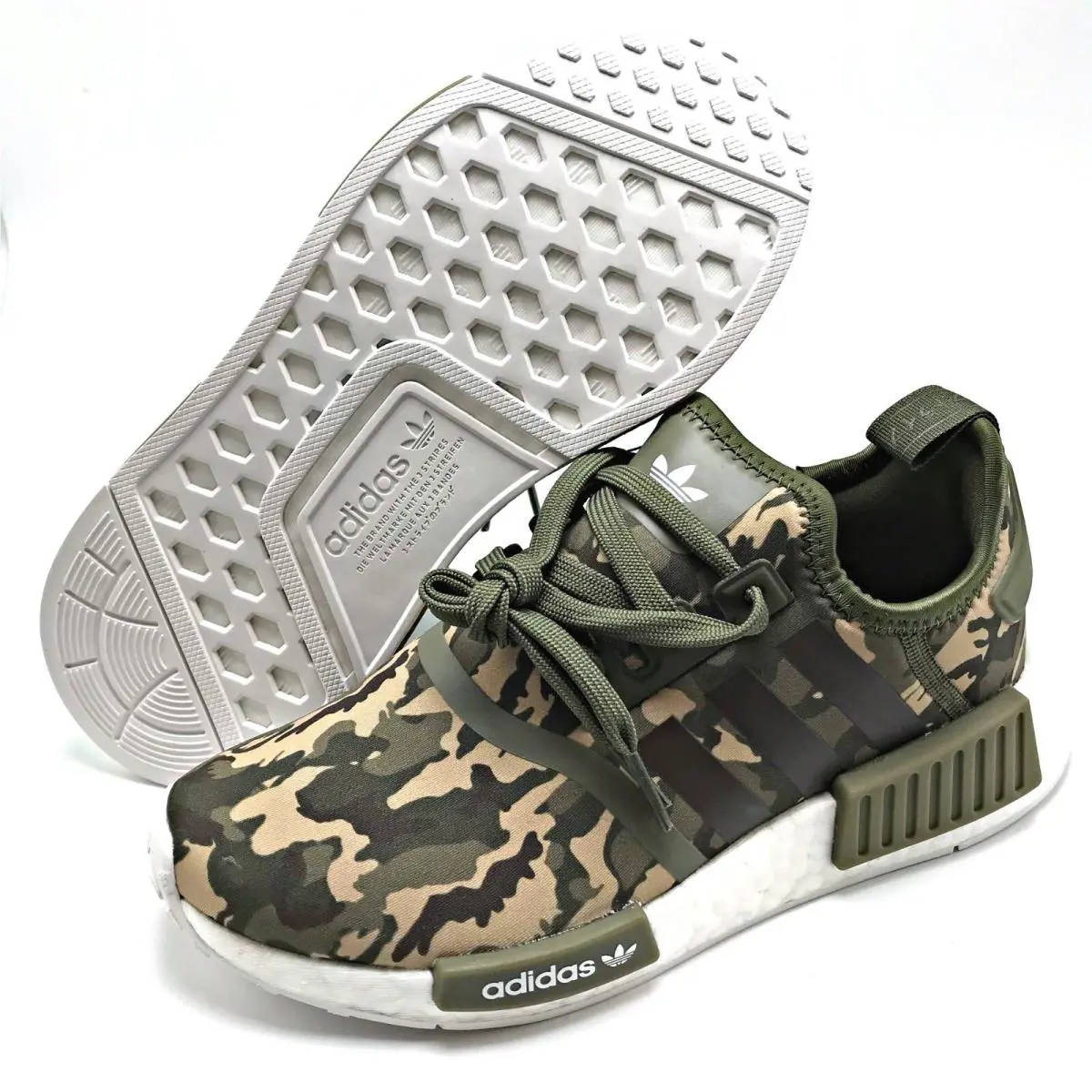 Adidas shoes - adidas NMD R1 - NMD - Olive Strata / Cloud White / Olive Strata 6
