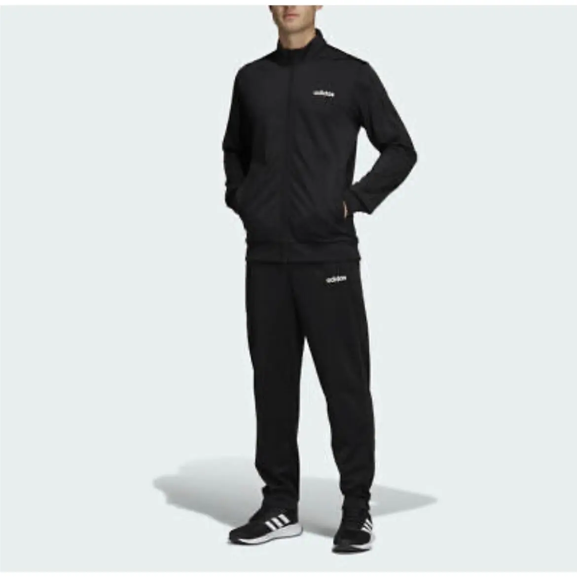 Adidas Men`s Essentials Basics Track Suit Jacket Pant sz M XL 2XL DV2470