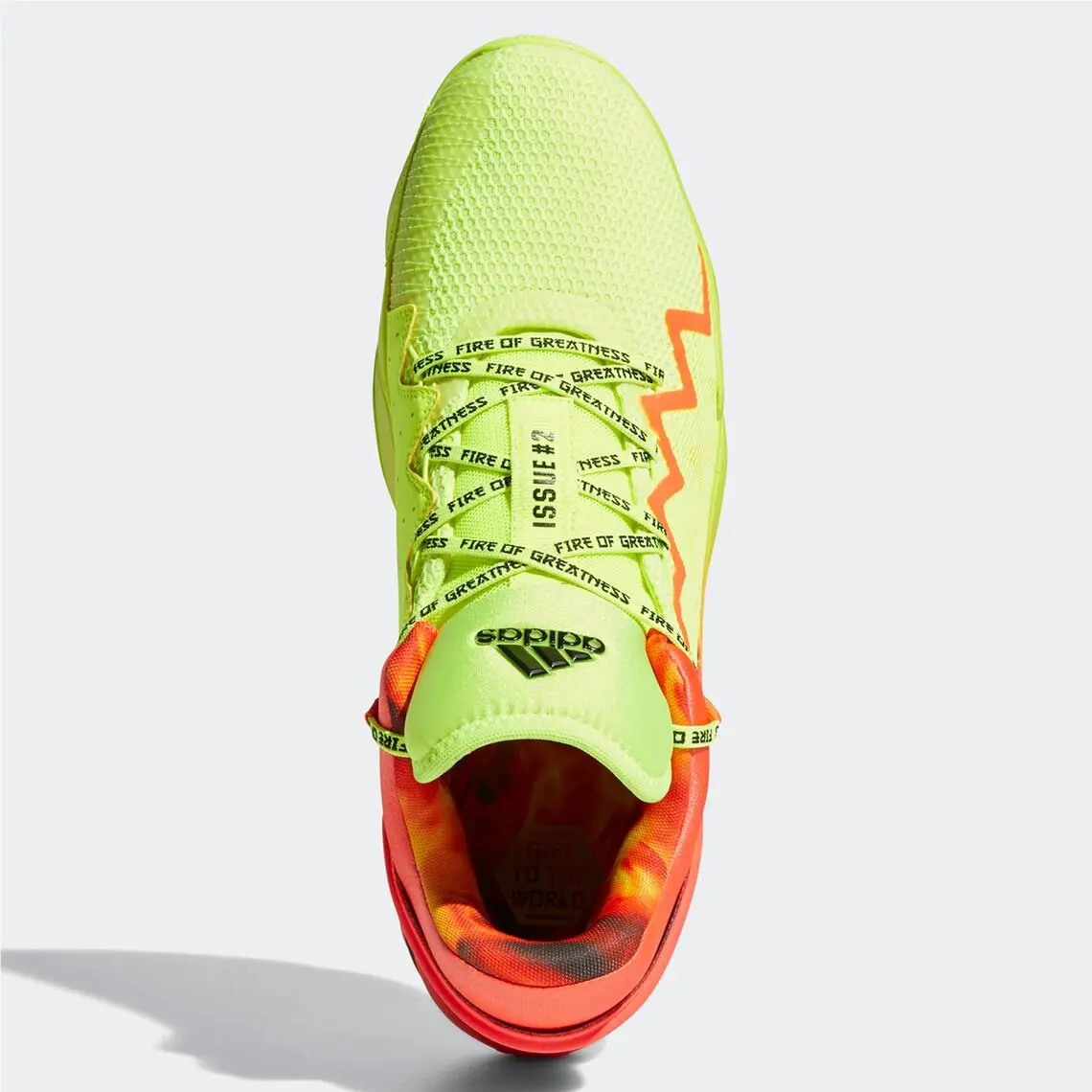 Adidas shoes - ADIDAS D.O.N Issue 2 GCA - H67570 - Solar Yellow/Solar Red/Core Black 10