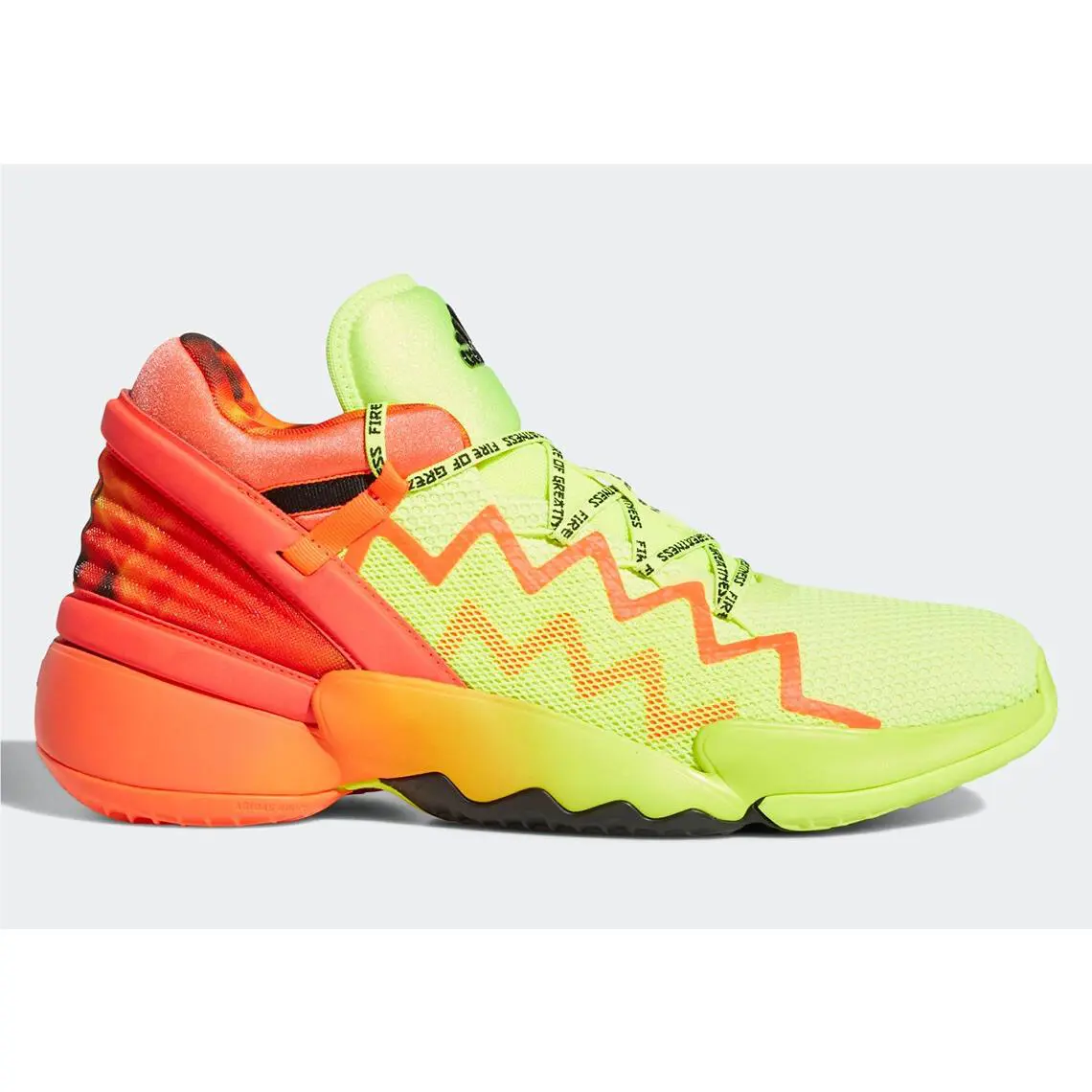 Adidas shoes - ADIDAS D.O.N Issue 2 GCA - H67570 - Solar Yellow/Solar Red/Core Black 5