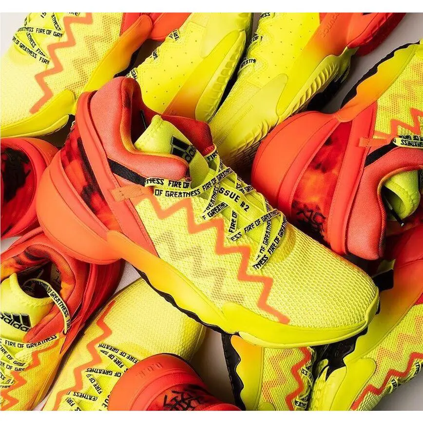 Adidas shoes - ADIDAS D.O.N Issue 2 GCA - H67570 - Solar Yellow/Solar Red/Core Black 2