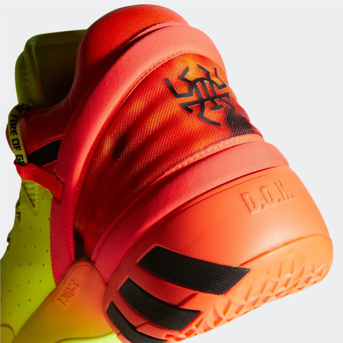Adidas shoes - ADIDAS D.O.N Issue 2 GCA - H67570 - Solar Yellow/Solar Red/Core Black 22