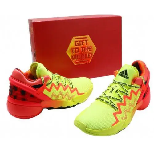 Adidas shoes - ADIDAS D.O.N Issue 2 GCA - H67570 - Solar Yellow/Solar Red/Core Black 17