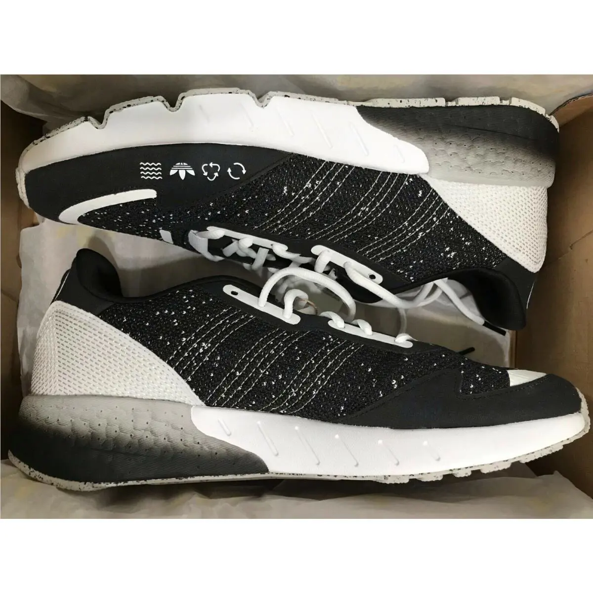 Adidas shoes - ADIDAS ORIGINALS ZX 1K BOOST - GV7194 - Black/Grey/White 5