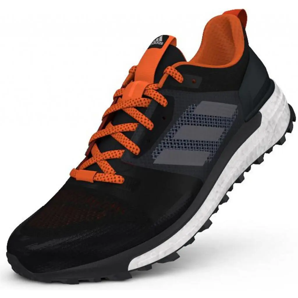 Mens Adidas Supernova Trail Running Shoes Blue Orange Sneaker Adidas BB6622 - Gray