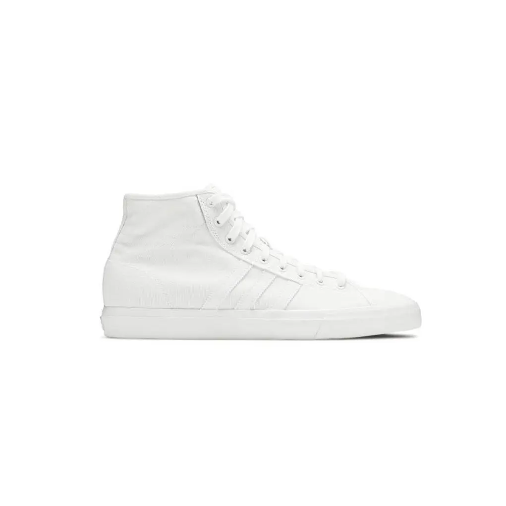 Adidas Matchcourt High RX White Gum Skateboard Sneaker BY4245 382 Men`s Shoes - FTWWHT/FTWWHT/FTWWHT