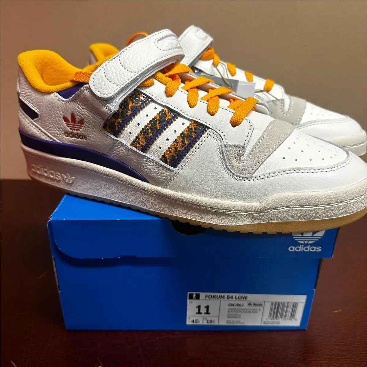 Adidas shoes - adidas Forum 84 Low - Forum Low - GW2007 - White, Gold 5