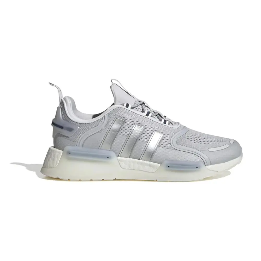 Adidas Nmd V3 Light Grey Silver Metallic White Sneakers Shoes HQ4446 Men`s 8-13 - Silver