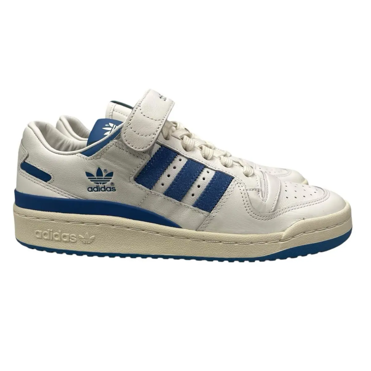 Adidas Forum 84 Low Goat Skin Leather White Royal Shoes JI4658 Mens Sizes 8.5-12