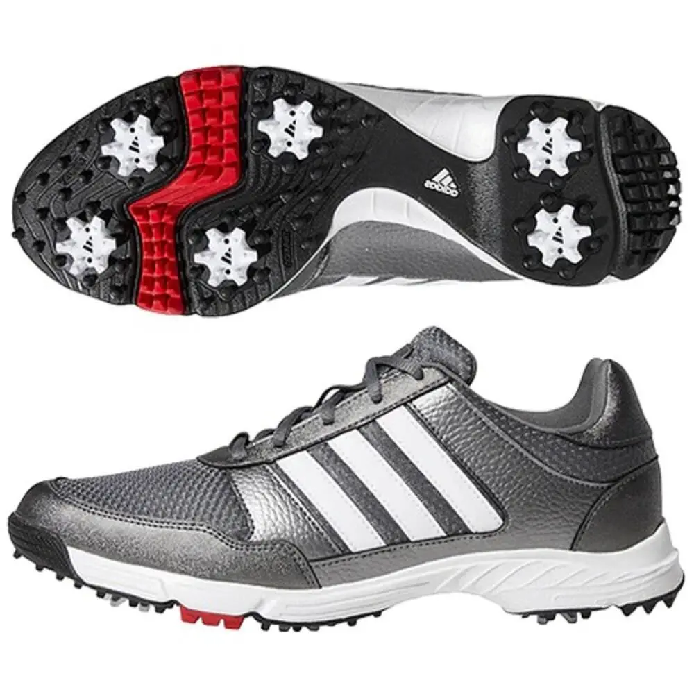 Adidas Golf Tech Response W Wide Men`s Size 8.5 Golf Shoes - Silver