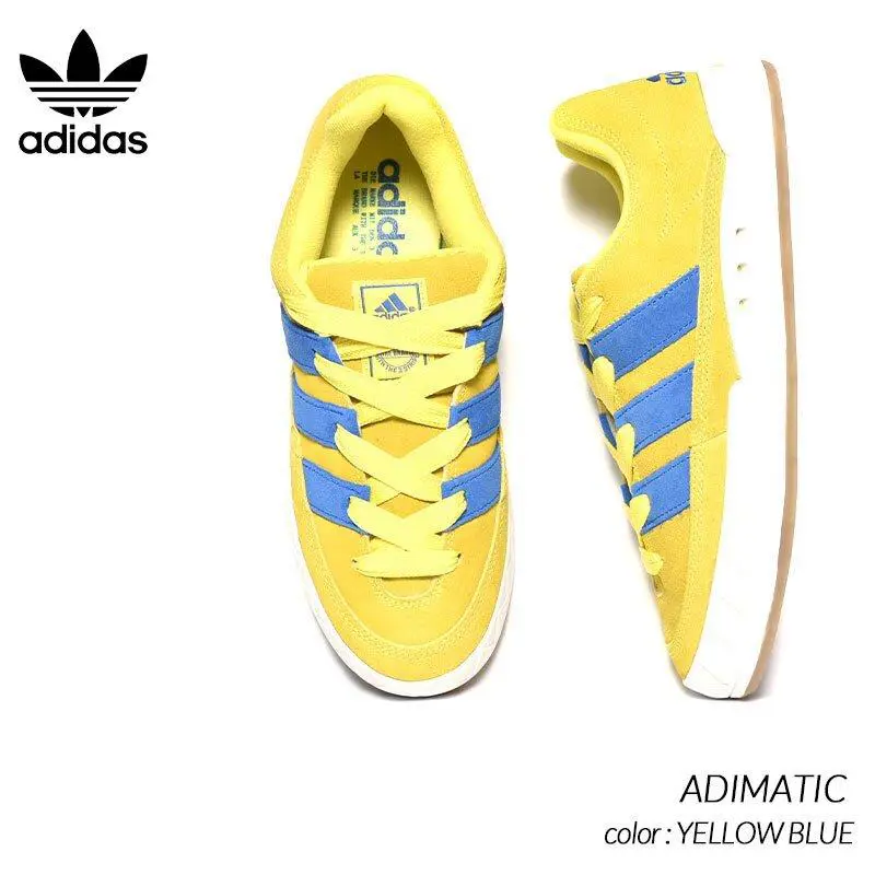 Adidas shoes - ADIDAS ORIGINALS ADIMATIC - ORIGINALS ADIMATIC - GY2090 - Bright Yellow / Blue / Crystal White 6