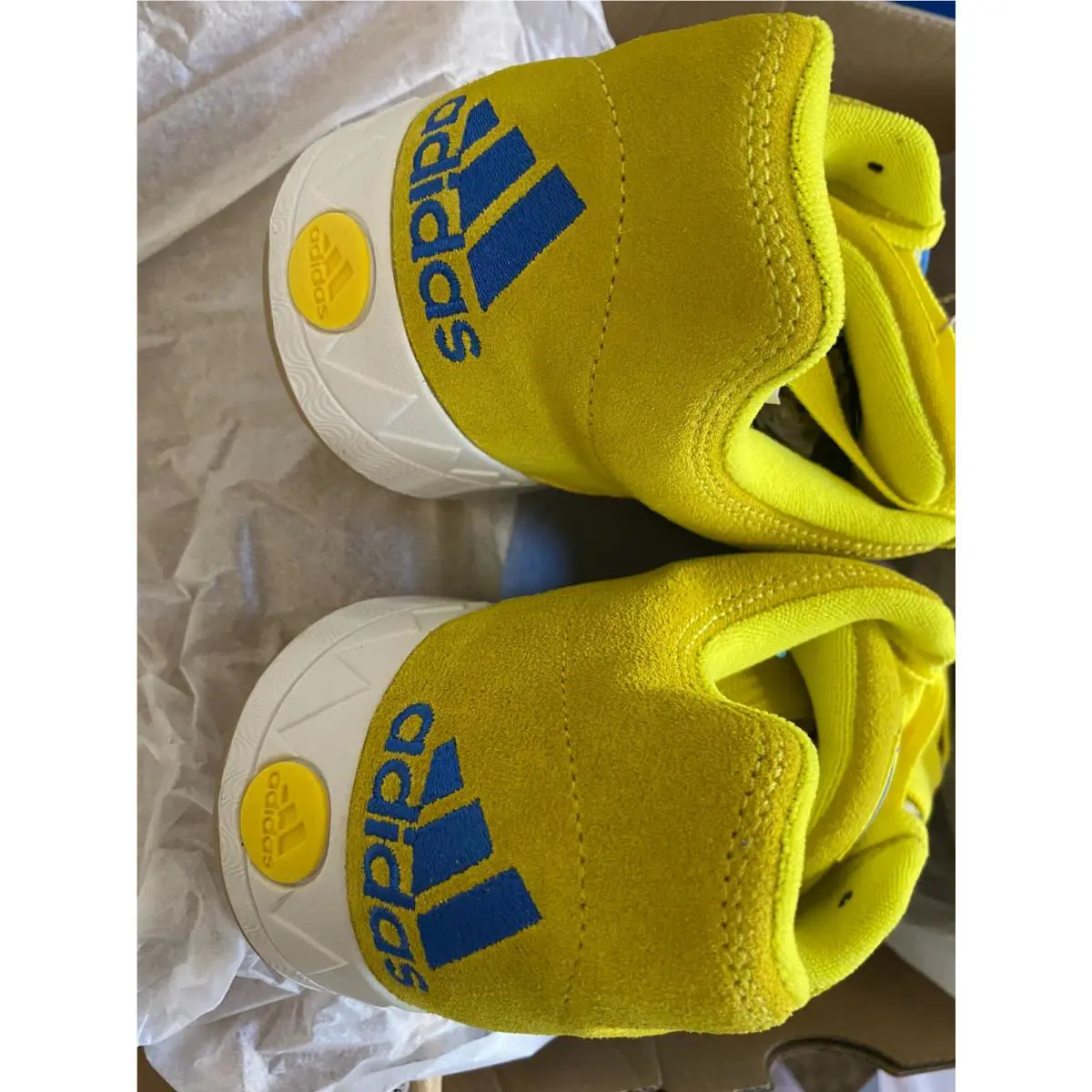 Adidas shoes - ADIDAS ORIGINALS ADIMATIC - ORIGINALS ADIMATIC - GY2090 - Bright Yellow / Blue / Crystal White 15