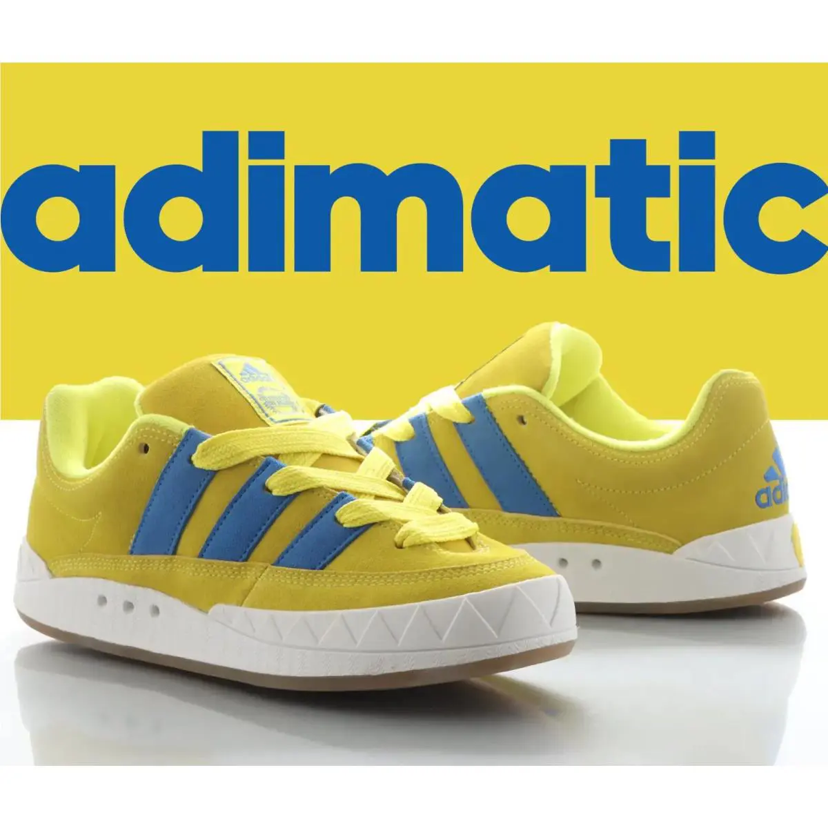Adidas shoes - ADIDAS ORIGINALS ADIMATIC - ORIGINALS ADIMATIC - GY2090 - Bright Yellow / Blue / Crystal White 1