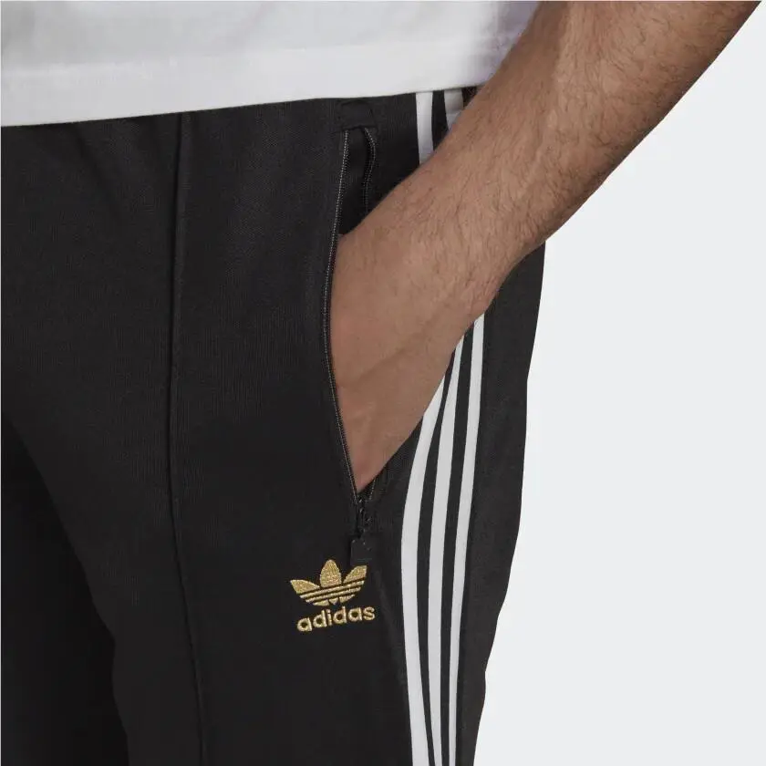 Adidas clothing - HK7403 - HK7403 - Black / White / Gold Metallic 1