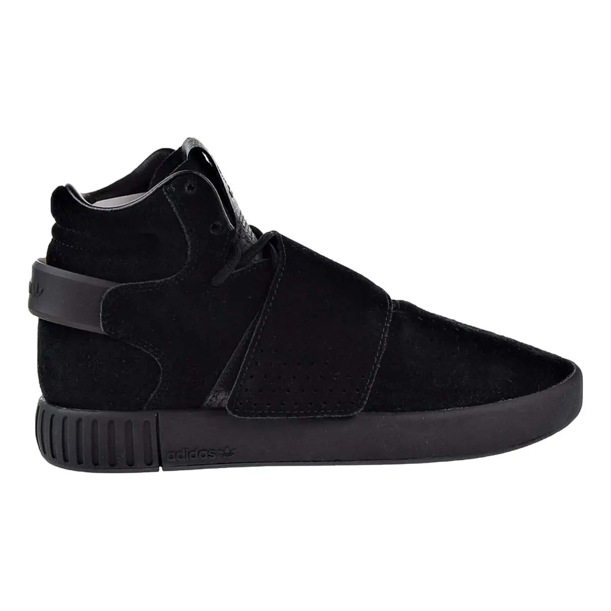 Tubular Invader Strap J Big Kids Shoes Cblack-cblack-white bz0302 by Adidas