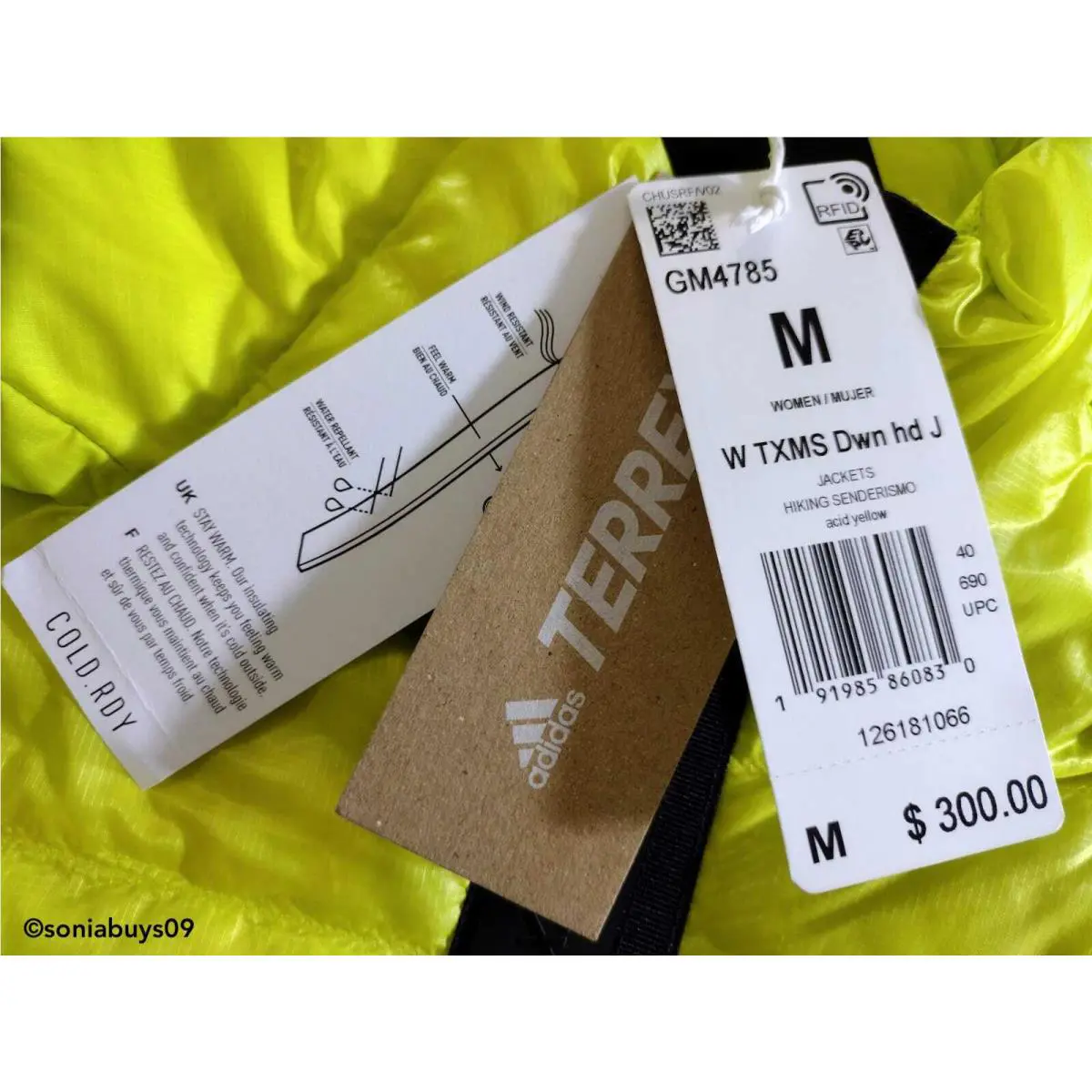 Adidas clothing - Acid Yellow 9