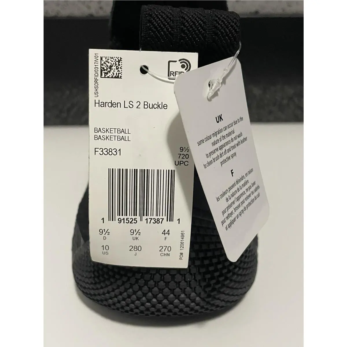 Adidas shoes - adidas Harden LS 2 Buckle - F33831 - Core Black/Solid Grey/Core Black 5