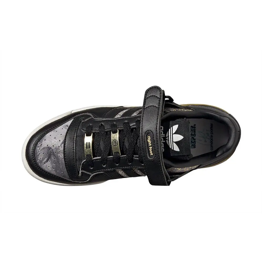 Adidas shoes - adidas Forum Low - Forum Low - GY6476 - Black/Metallic Gold 2
