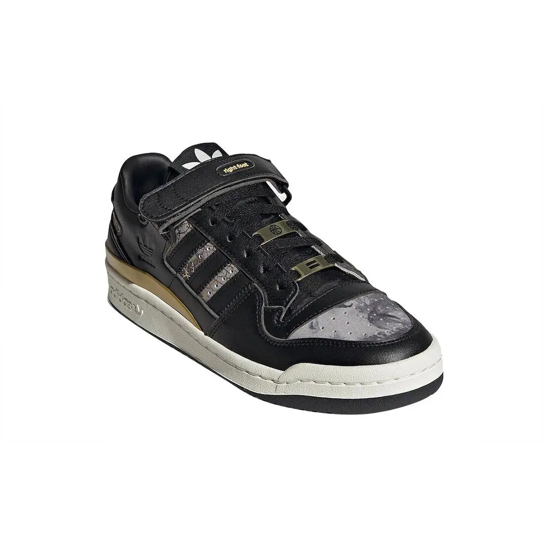 Adidas shoes - adidas Forum Low - Forum Low - GY6476 - Black/Metallic Gold 4