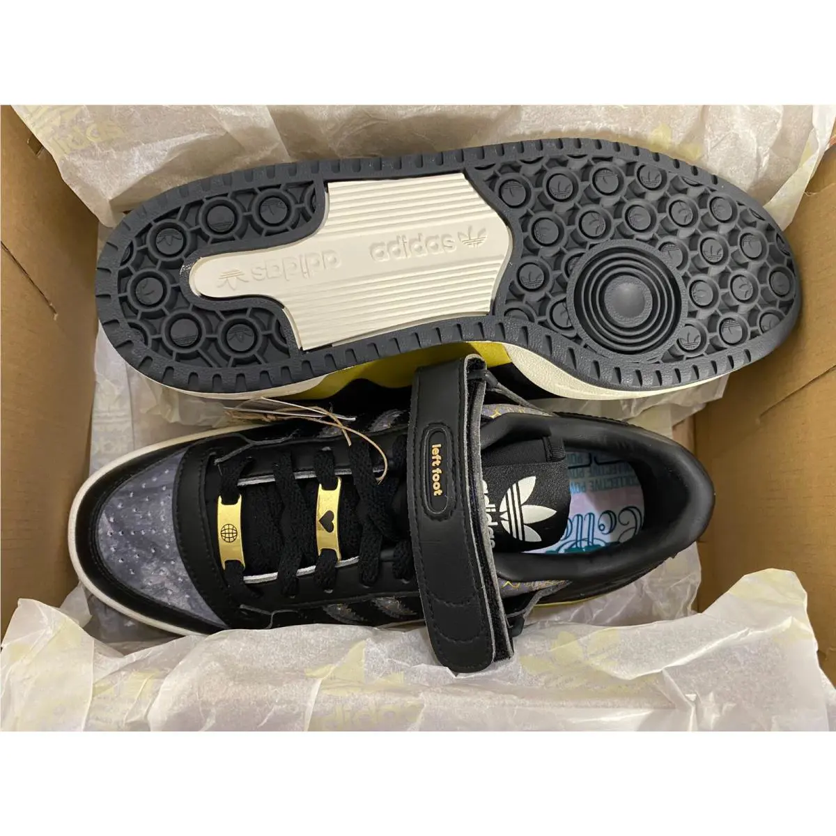 Adidas shoes - adidas Forum Low - Forum Low - GY6476 - Black/Metallic Gold 8