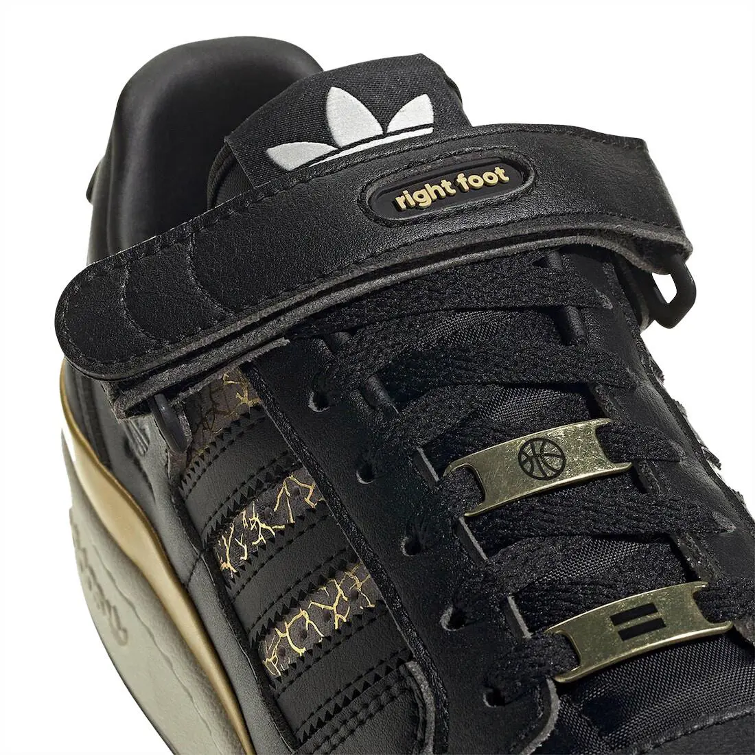 Adidas shoes - adidas Forum Low - Forum Low - GY6476 - Black/Metallic Gold 0