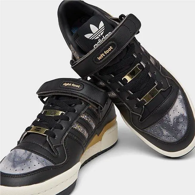 Adidas shoes - adidas Forum Low - Forum Low - GY6476 - Black/Metallic Gold 13