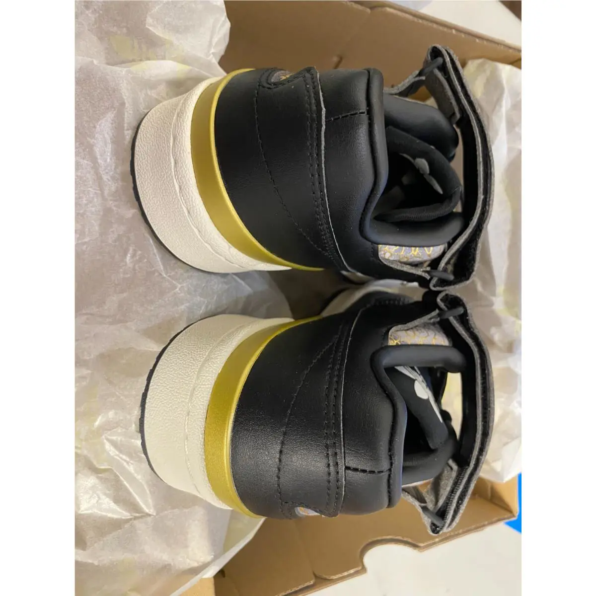 Adidas shoes - adidas Forum Low - Forum Low - GY6476 - Black/Metallic Gold 26