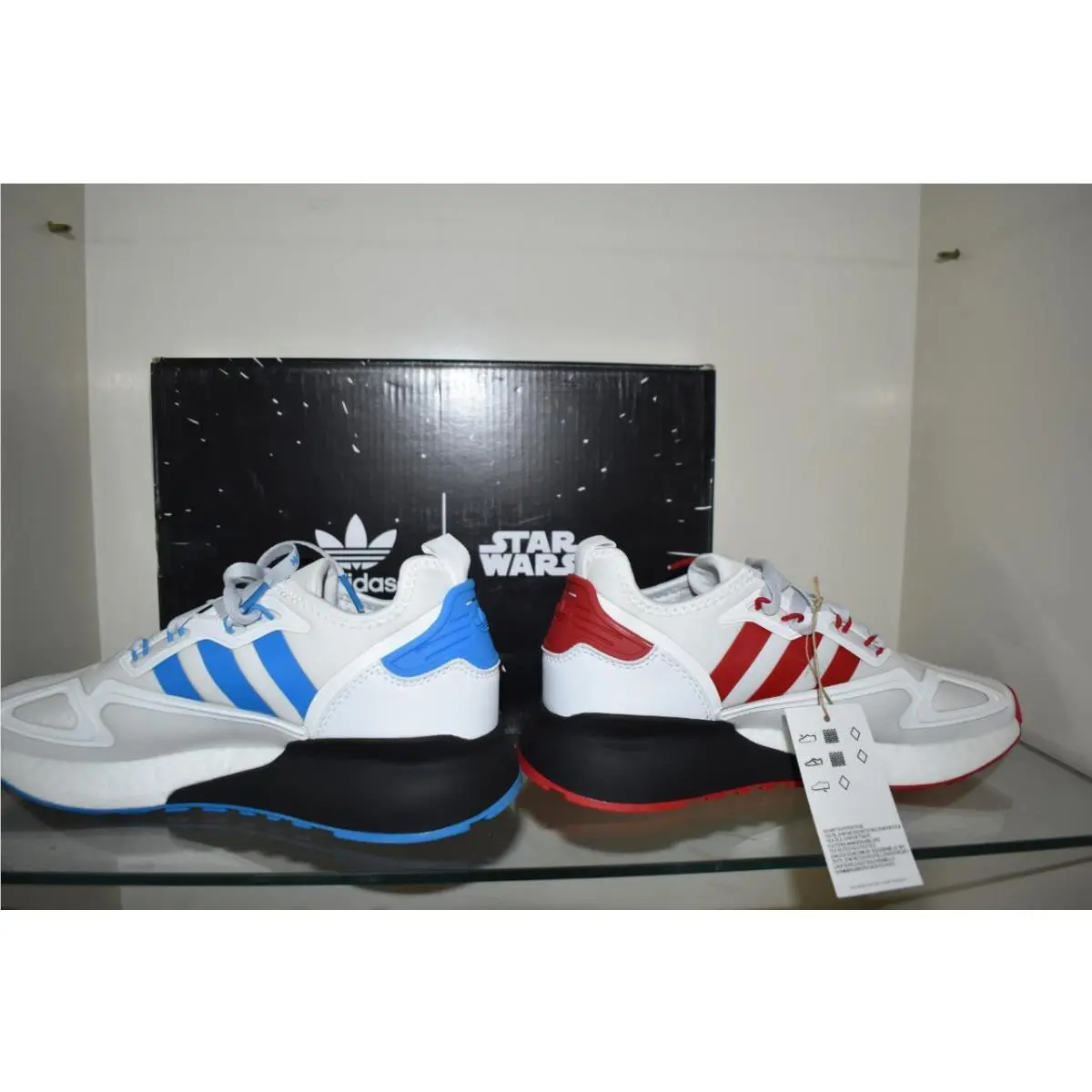 Adidas shoes - adidas ZX 2K Boost J Star Wars - G55568 - White 9