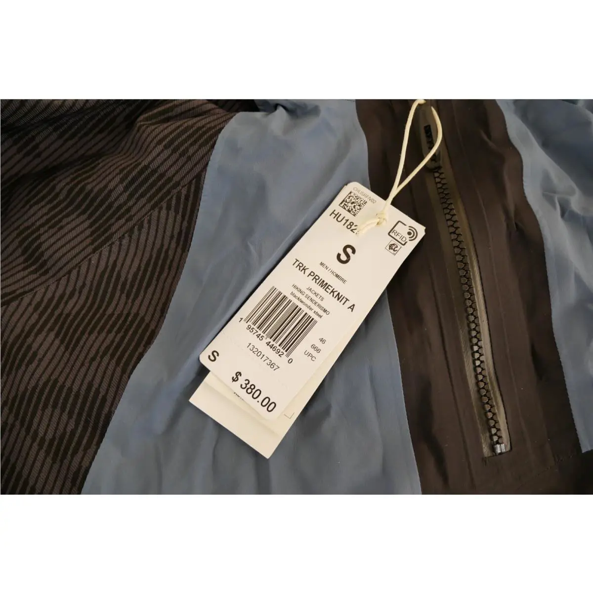 Adidas clothing - Techrock Primeknit Anorak - Techrock Primeknit Anorak - H57721 - Blue/Black 1