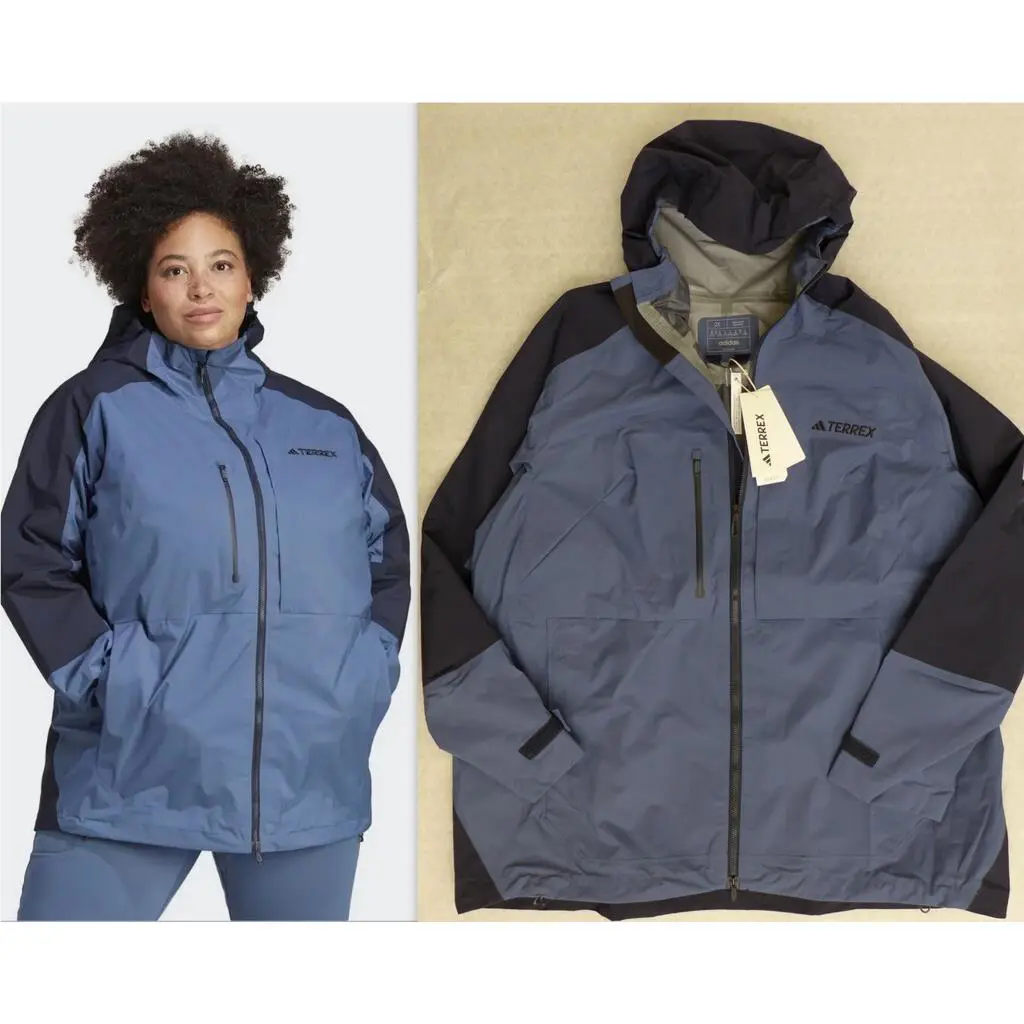 Adidas Terrex Xploric Rain.rdy Waterproof Hooded Jacket HN294 2X/3X