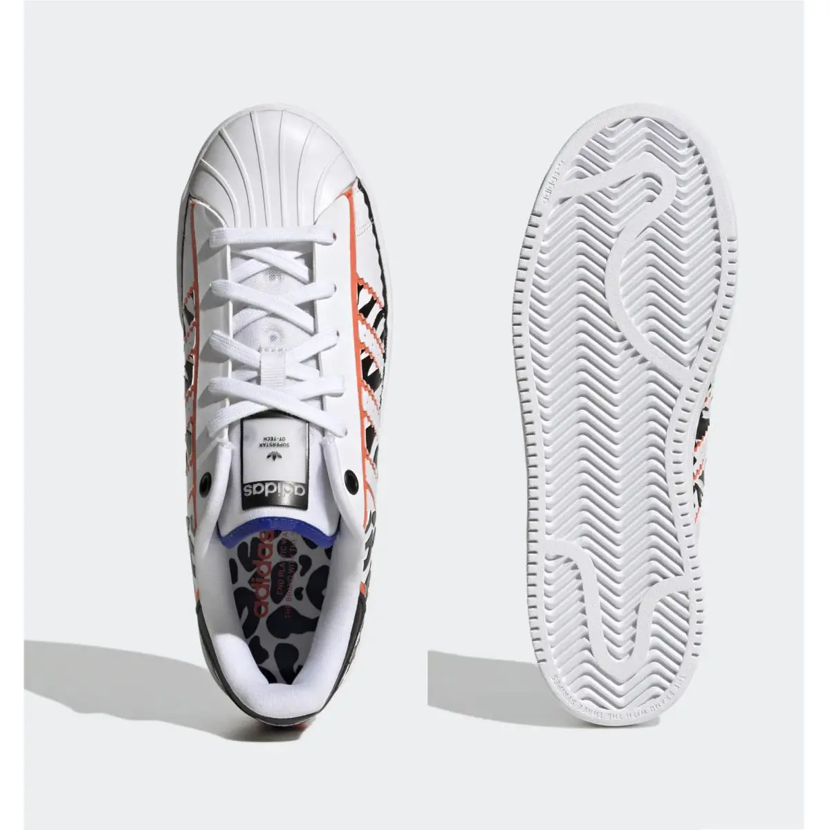 Adidas shoes - SUPERSTAR - SUPERSTAR - GW0523 - White/Core Black/True Orange 8