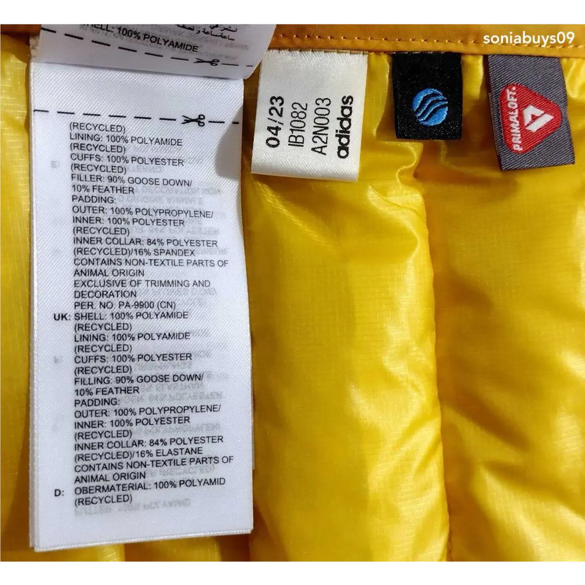 Adidas clothing - Preloved Yellow/Black 18