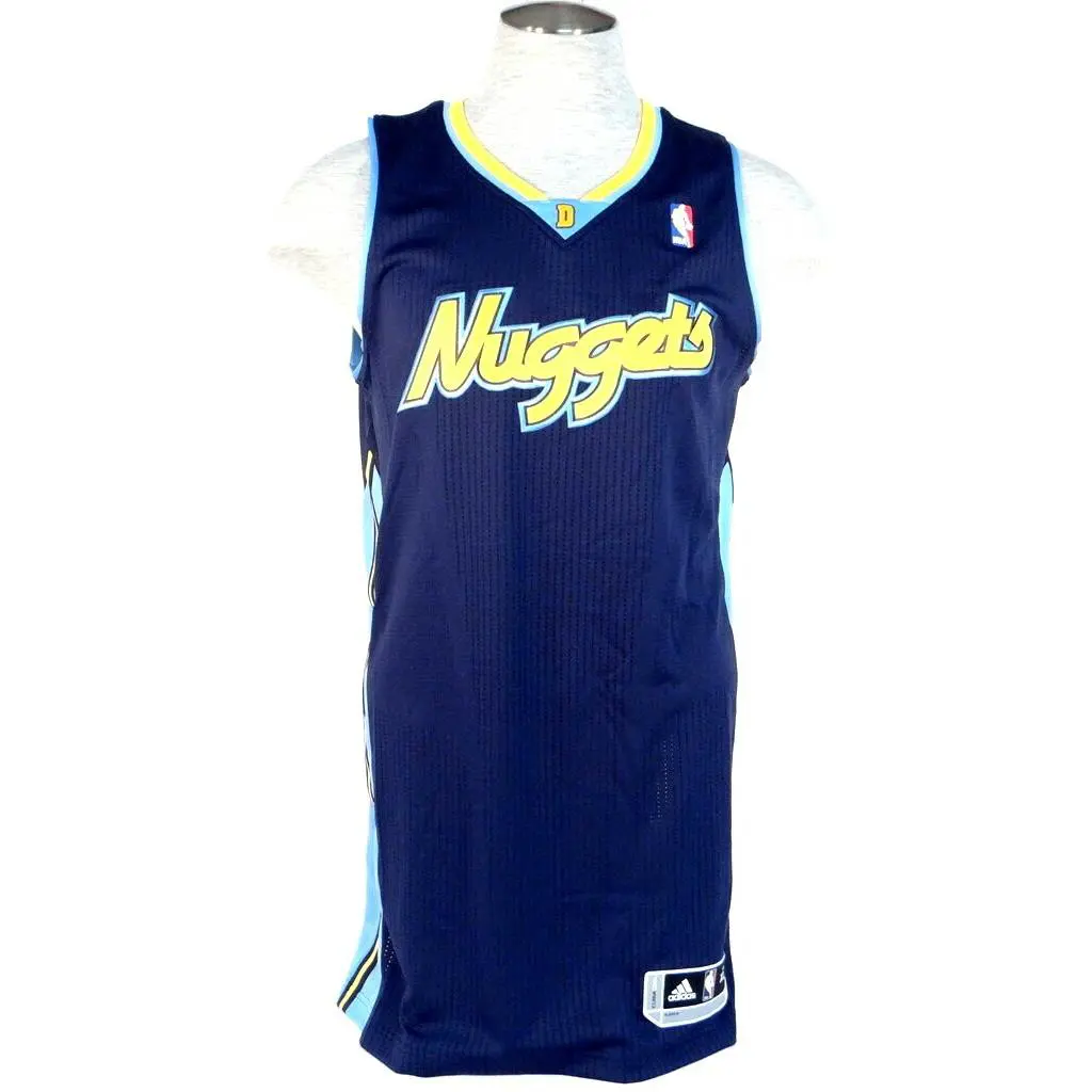 Adidas Nba Denver Nuggets Blue Sleeveless Basketball Jersey Men`s