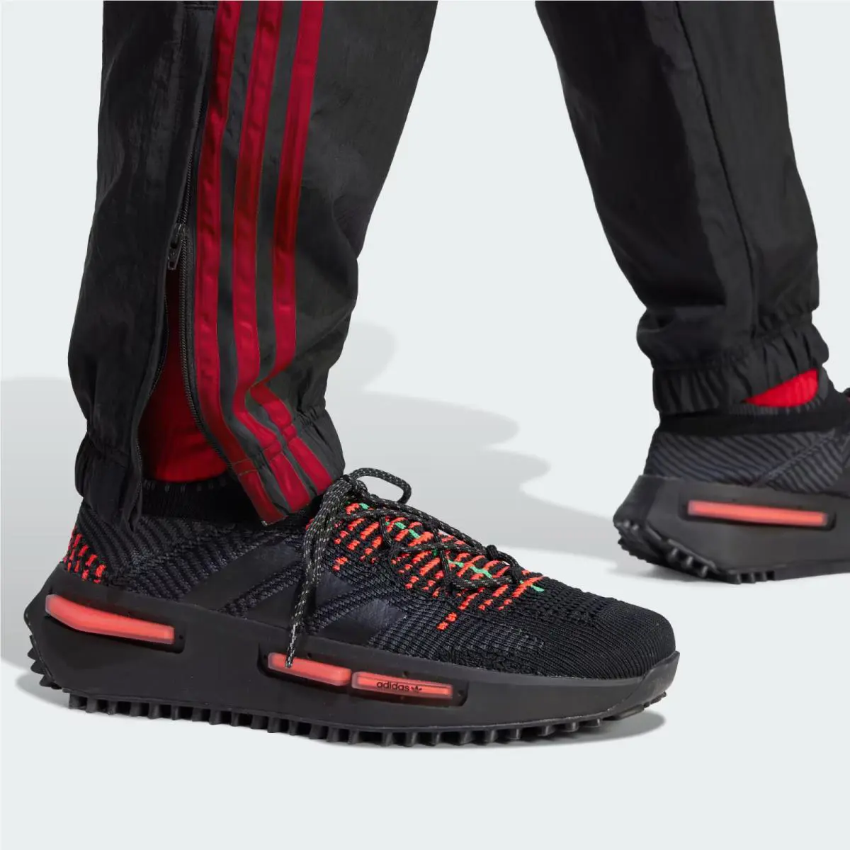 Adidas clothing - adidas Originals - Originals - HZ0730 - Black / Better Scarlet 4