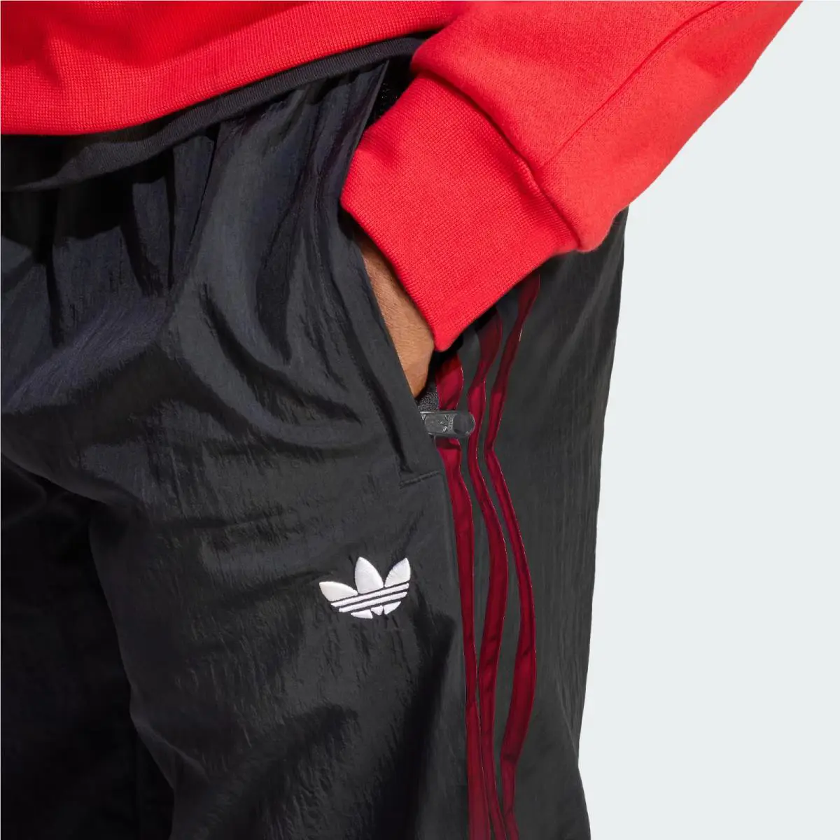 Adidas clothing - adidas Originals - Originals - HZ0730 - Black / Better Scarlet 1