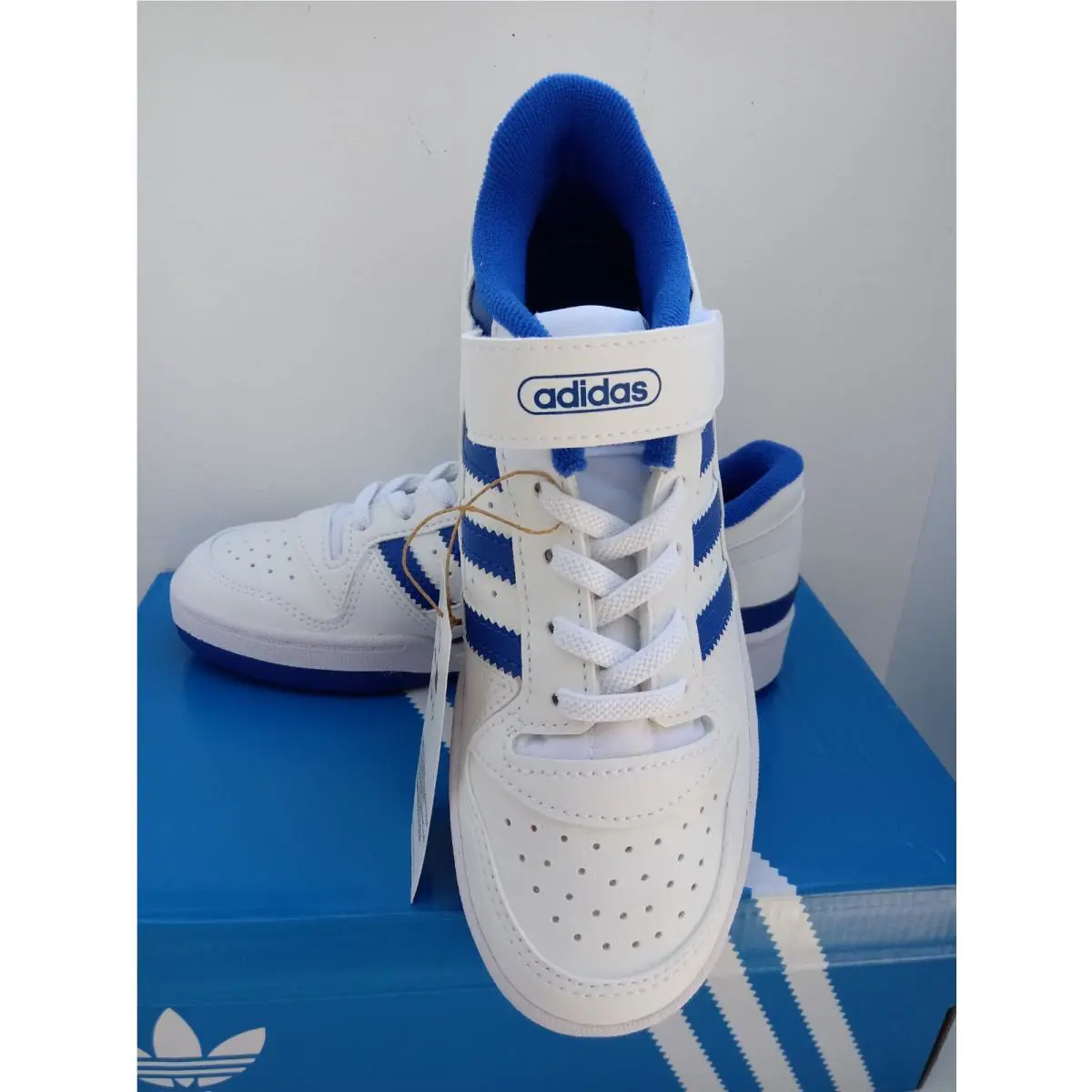 Adidas shoes - ADIDAS FORUM LOW - FORUM LOW - FY7978 - WHITE/BLUE 7