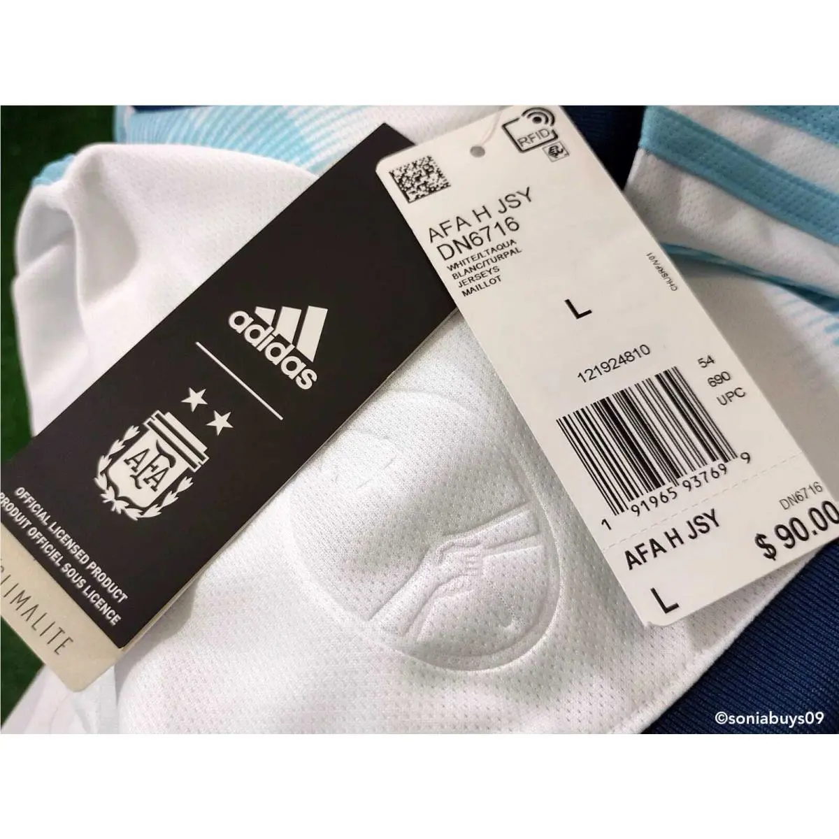 Adidas clothing - White / Light Aqua 10