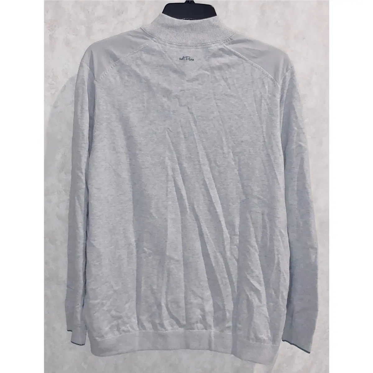 Adidas clothing - ADIDAS Adipure Hybrid 1/4 Zip L/S Pullover Golf Sweater - AF2818 - Gray, Main: Gray 1