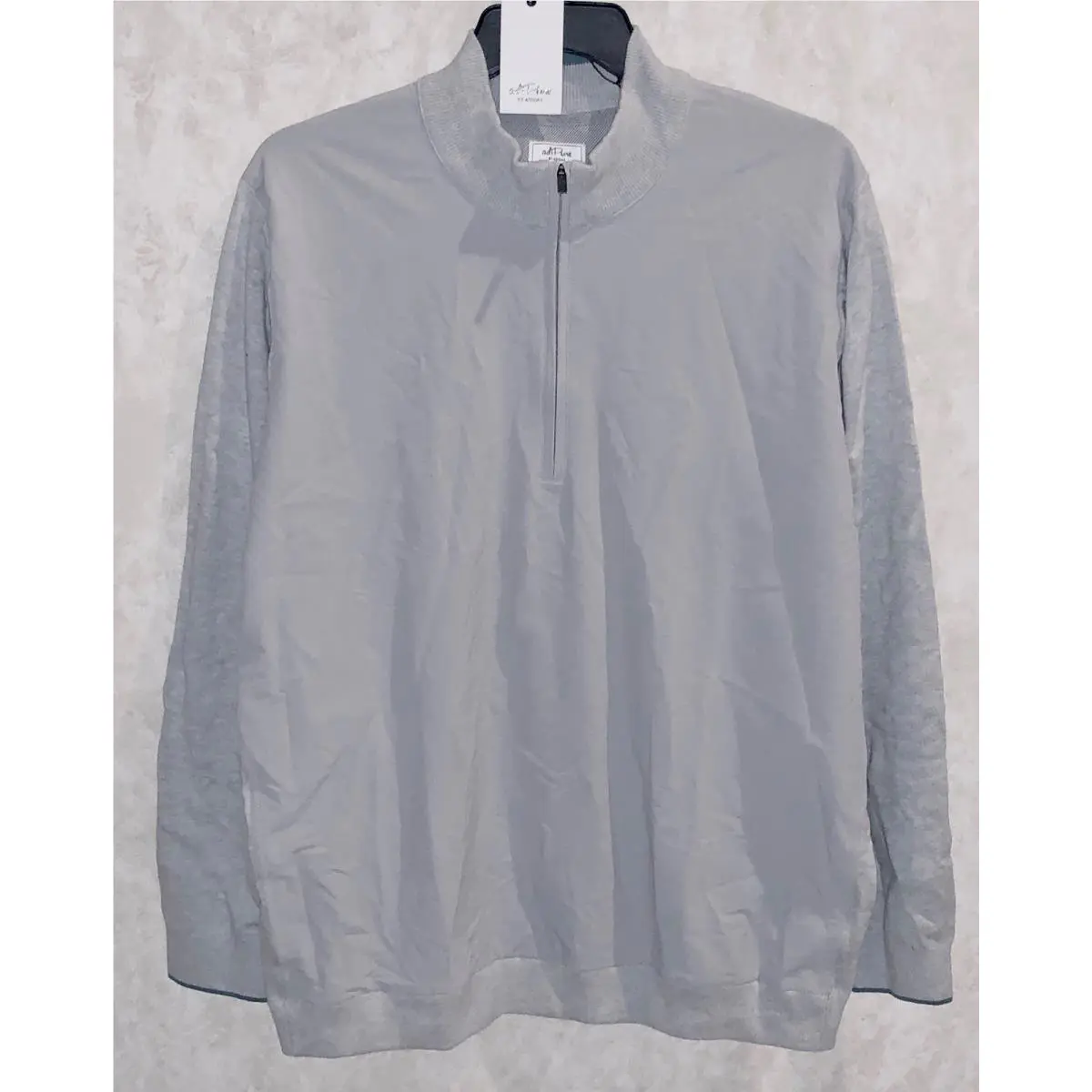 Adidas clothing - ADIDAS Adipure Hybrid 1/4 Zip L/S Pullover Golf Sweater - AF2818 - Gray, Main: Gray 5