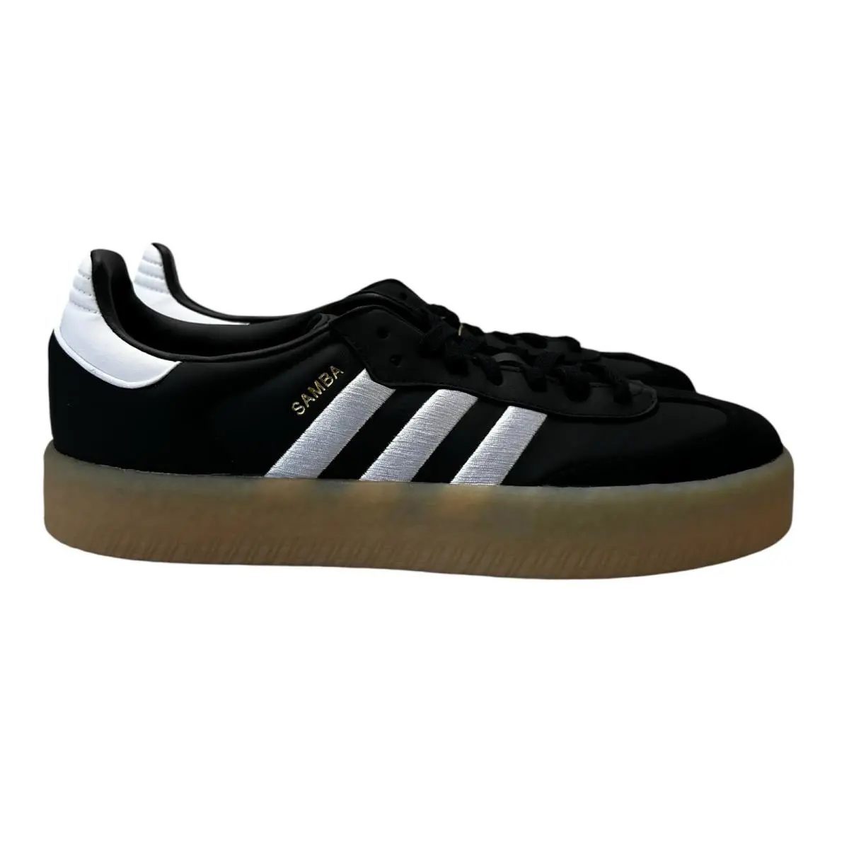 Adidas Originals Sambae Core Black White Gum Shoes ID0436 Women`s Sizes 7.5 - 10 - Black