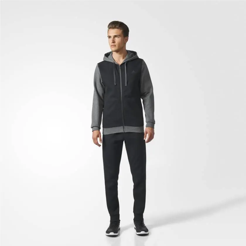 Adidas clothing - black dark grey heather 8
