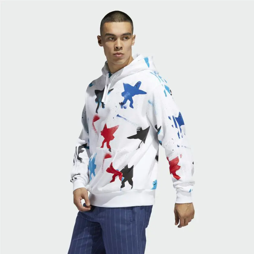 Adidas clothing - FM1438 - FM1438 - WHITE / BLACK / SCARLET / BRIGHT CYAN 0