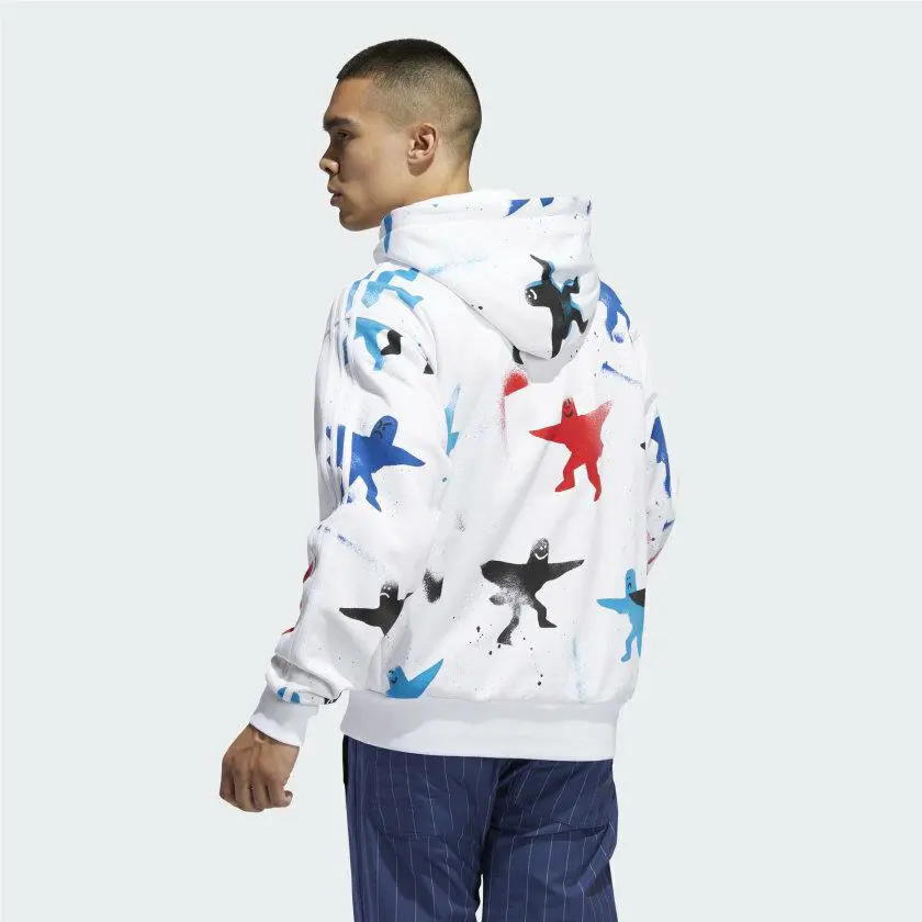 Adidas clothing - FM1438 - FM1438 - WHITE / BLACK / SCARLET / BRIGHT CYAN 12