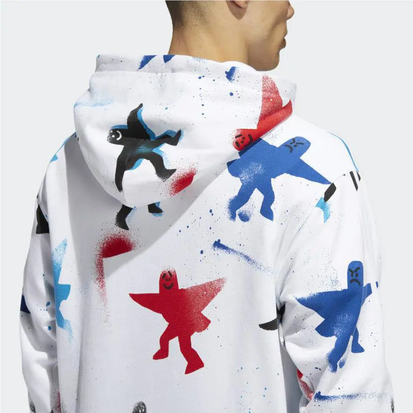 Adidas clothing - FM1438 - FM1438 - WHITE / BLACK / SCARLET / BRIGHT CYAN 14