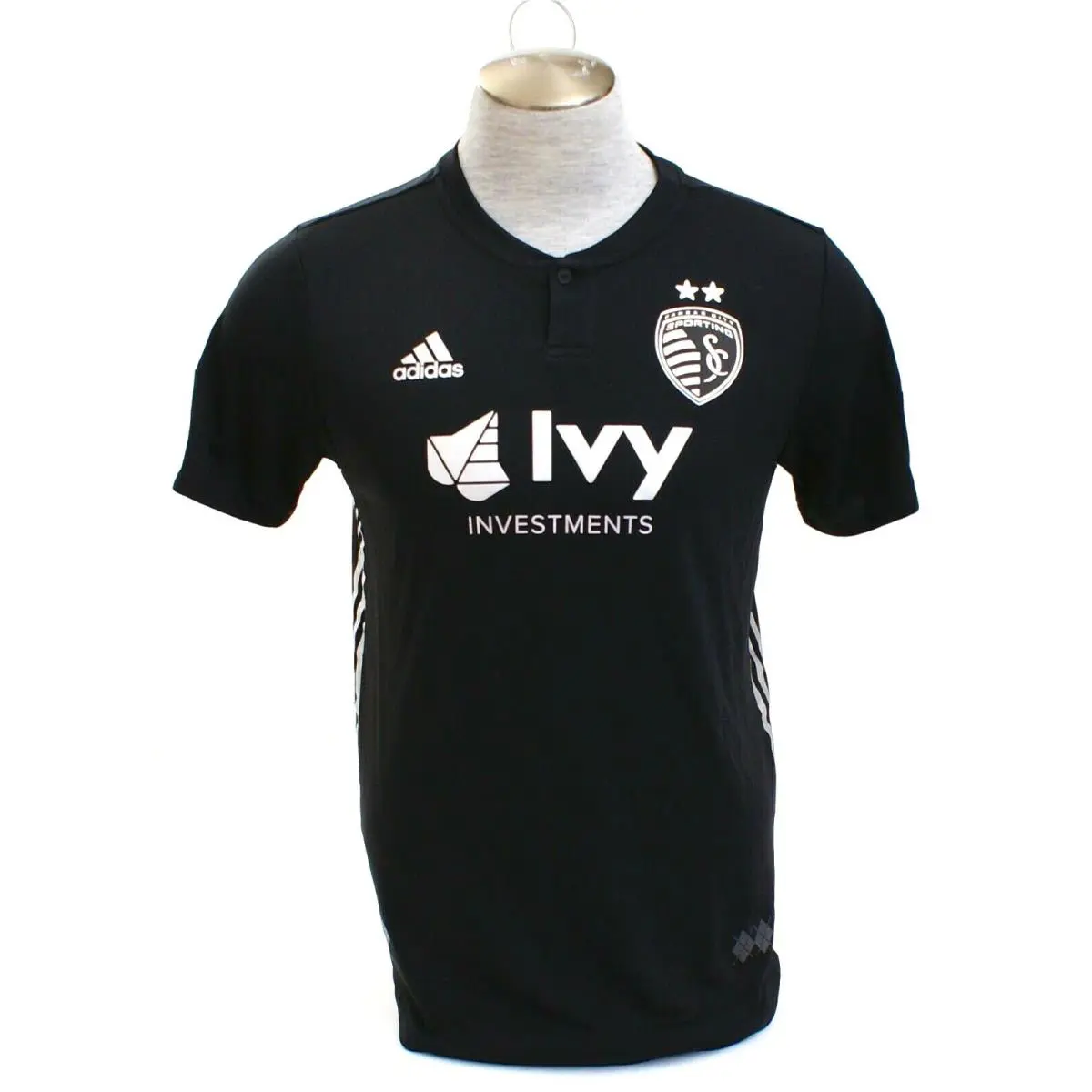 Adidas Climacool Black Kansas City Sporting Short Sleeve Jersey Men`s